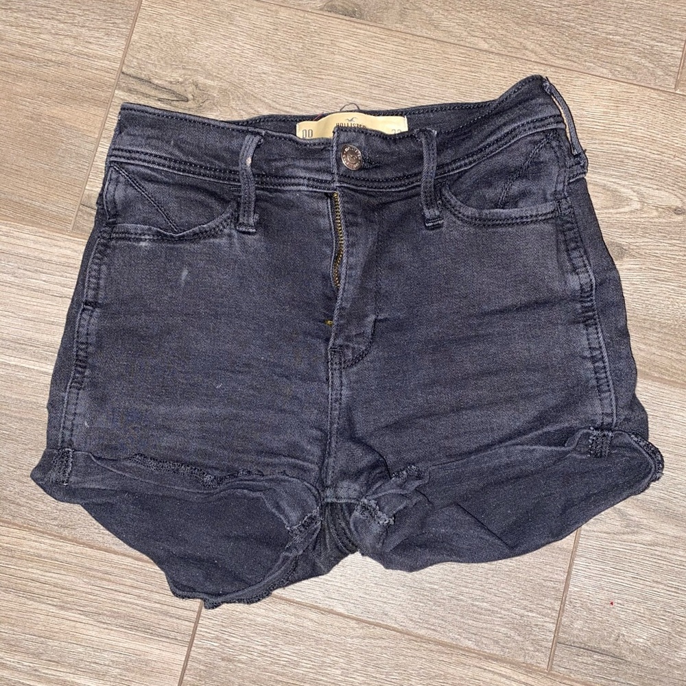 Hollister black high rise shorts
